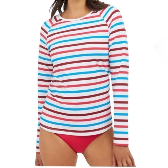 Spanx Women's Long Sleeve Swim Shirt NEW - Picture 1 of 10